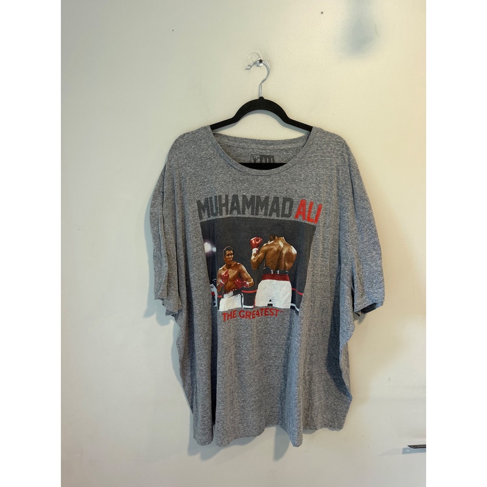 Muhammad Ali The Greatest Graphic T-Shirt Mens 4XL Gray Heather Boxing Tee